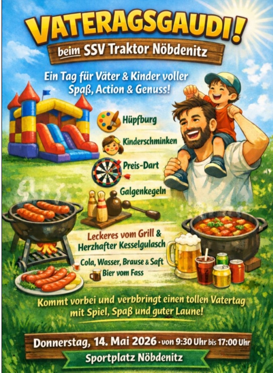 Plakat Vatertag Nöbdenitz 2026 Plakat Vatertag Nöbdenitz 2026