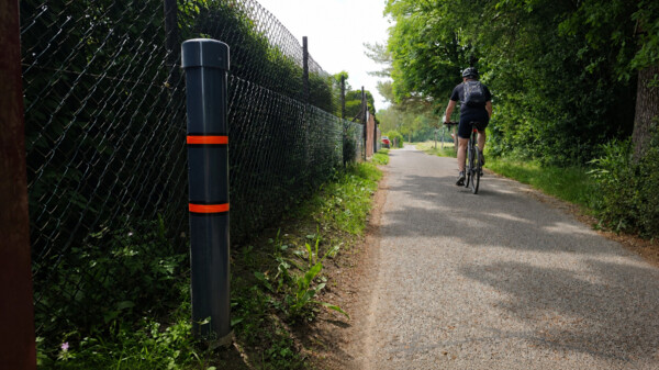 Fahrradzählstelle am Radweg Schmölln