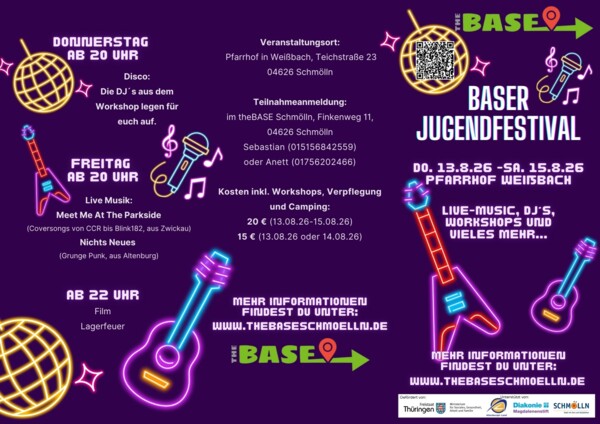 Programmheft BASEr Jugendfestival 2026 - Cover Programmheft BASEr Jugendfestival 2026 - Cover