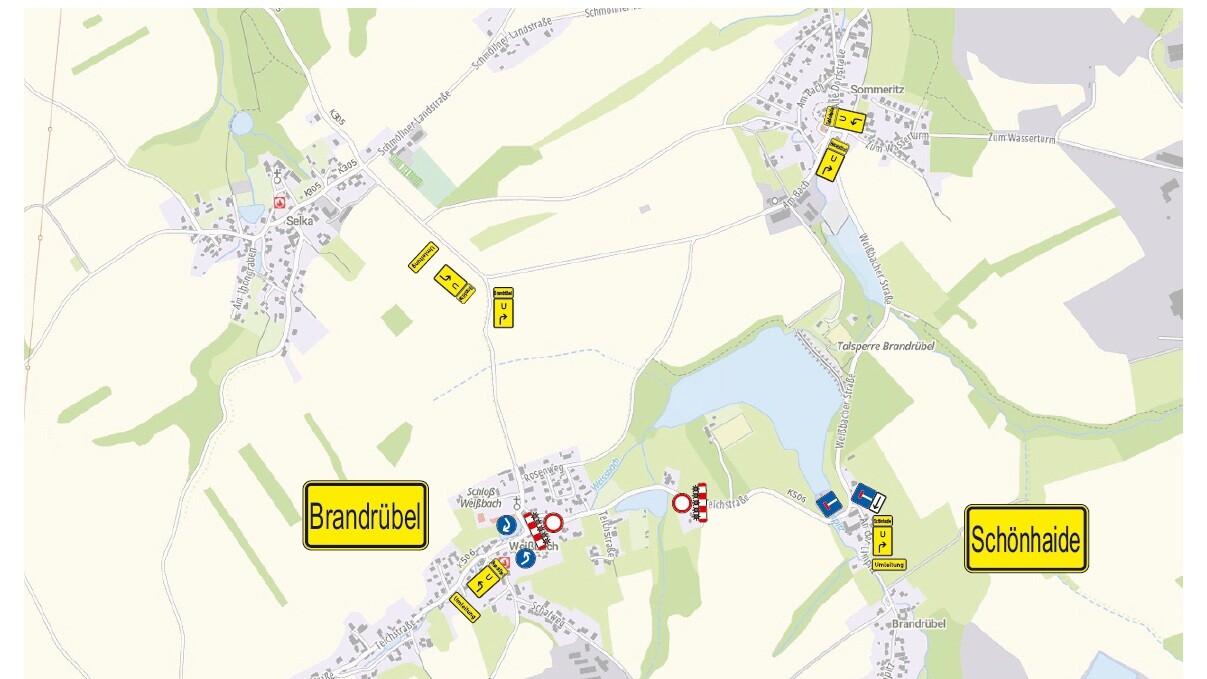 Umleitung Weißbach 01-2026