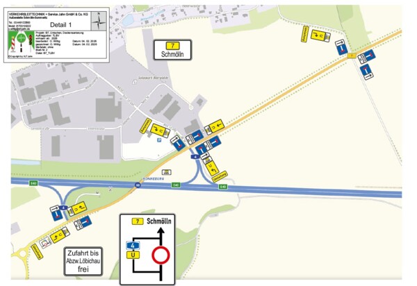 Deckensanierung auf der B7 bei Untschen Deckensanierung auf der B7 bei Untschen
