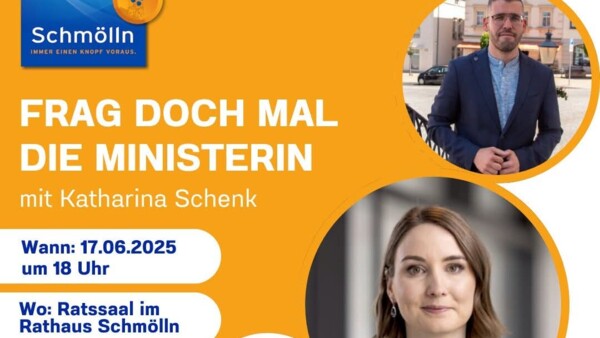 Plakat "Frag doch mal die Ministerin"