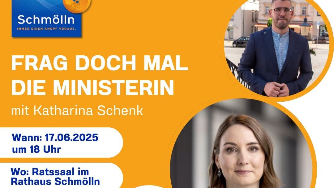 Plakat "Frag doch mal die Ministerin" Plakat "Frag doch mal die Ministerin"