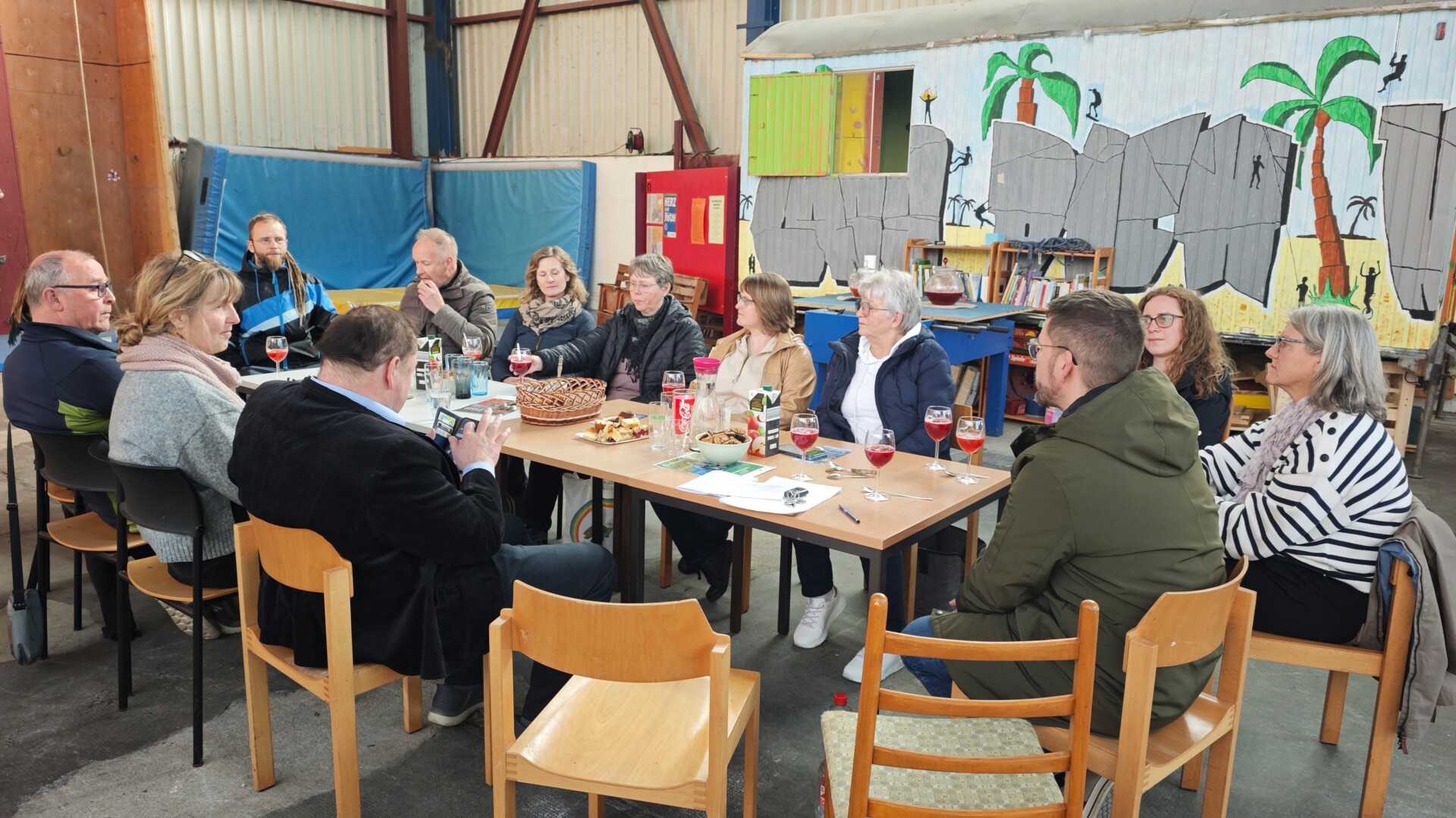 8. Kulturstammtisch in der Kletterhalle