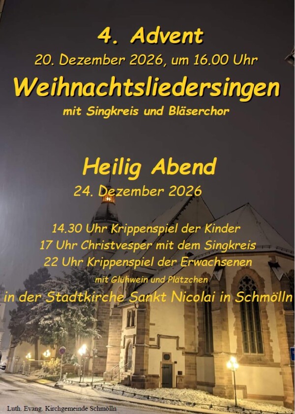 Plakat Advent Stadtkirche