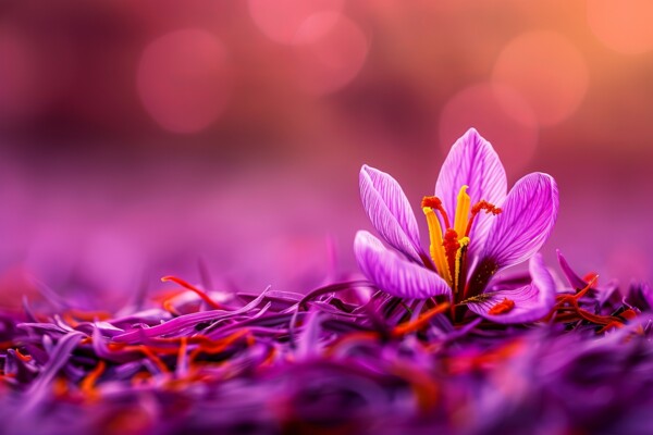 Safranblüte in Nahaufnahe - AdobeStock ©1st footage