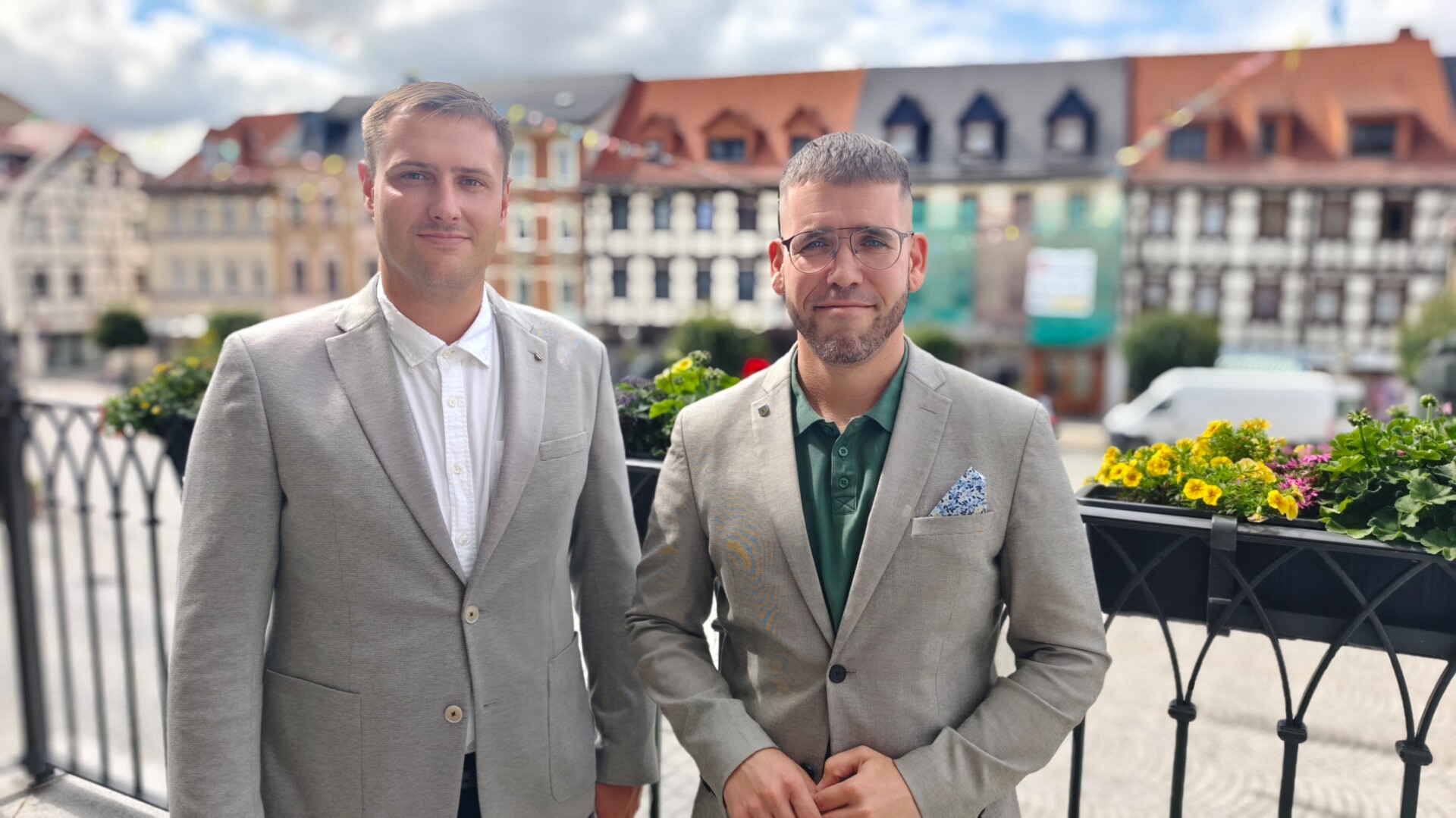 Rico Stein und Bürgermeister Sven Schrade Rico Stein und Bürgermeister Sven Schrade