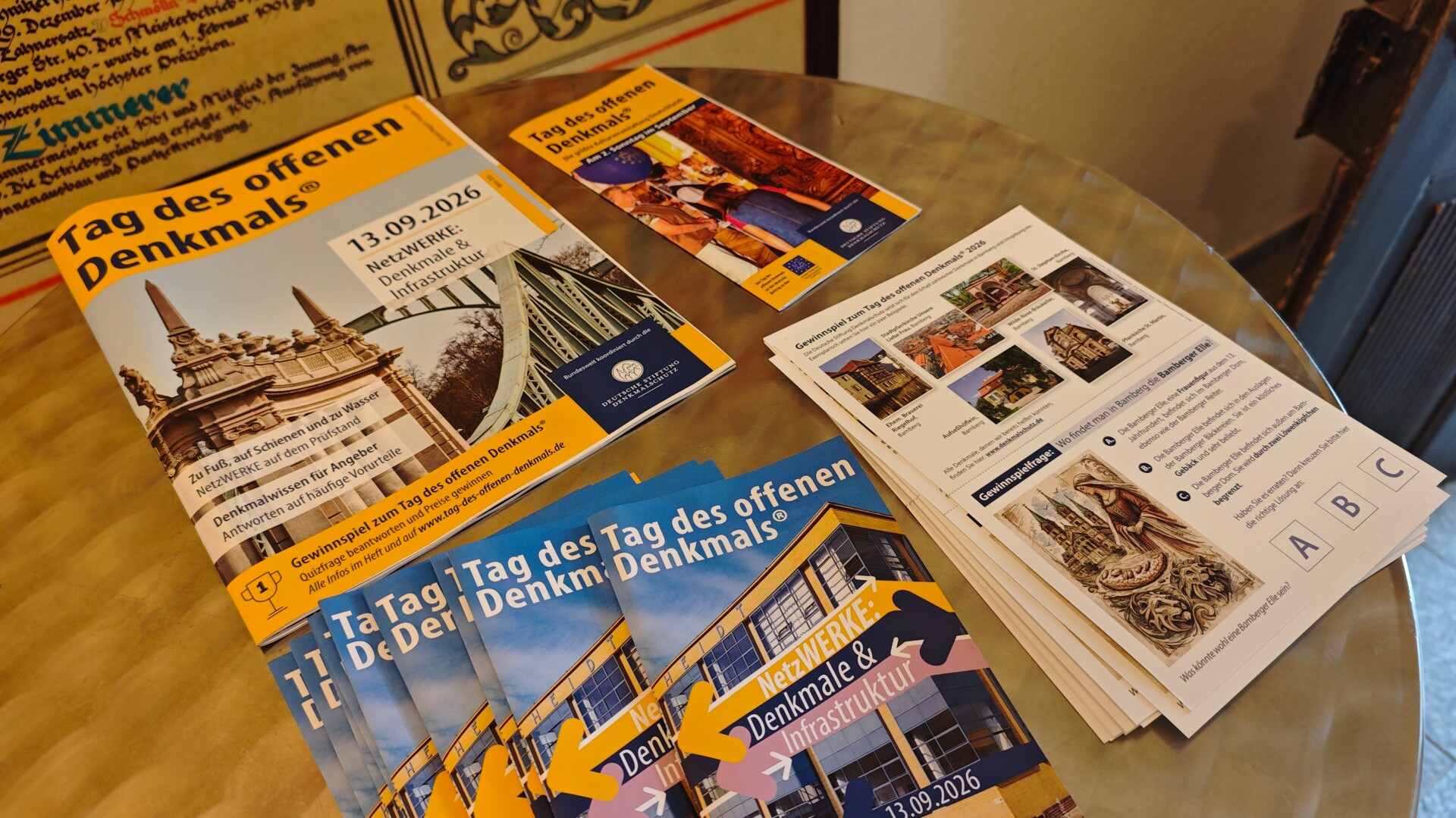 Der Tag des offenend Denkmals unter dem Motto "NetzWERKE" Der Tag des offenend Denkmals unter dem Motto "NetzWERKE"