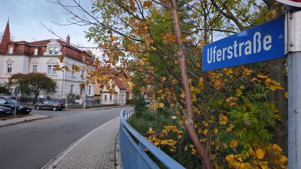Uferstraße in Schmölln
