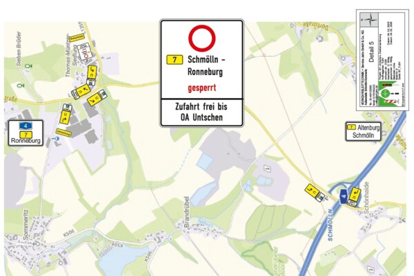 Deckensanierung auf der B7 bei Untschen Deckensanierung auf der B7 bei Untschen