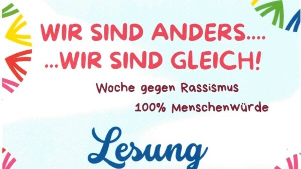Plakat Lesung alle gleich