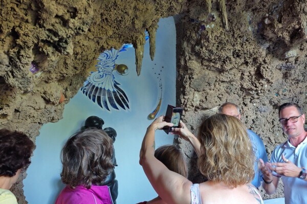 6. Kulturstammtisch am Hillerturm - Gemälde in der Grotte