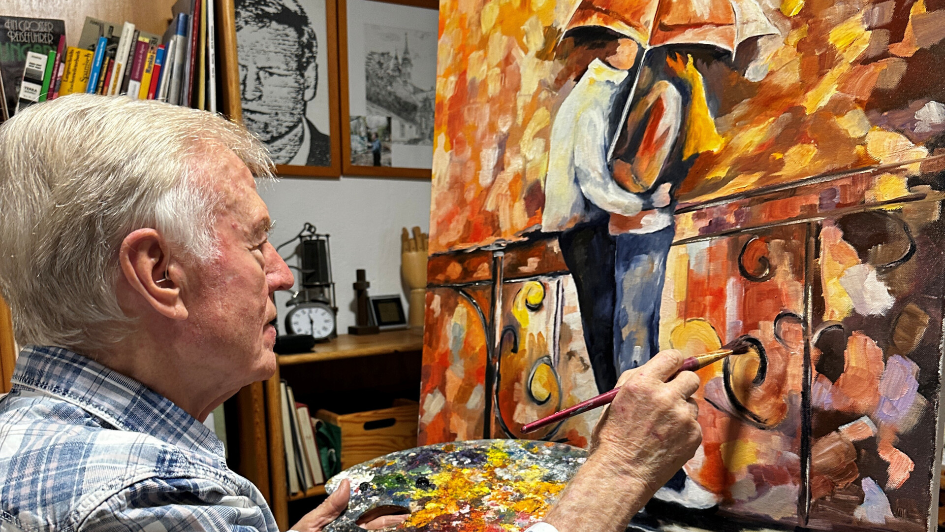 Paul Sprencz bei der Arbeit Paul Sprencz bei der Arbeit