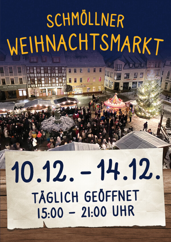 Schmöllner Weihnachtsmarkt - Plakat