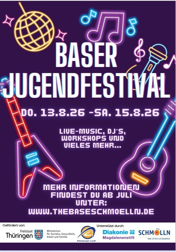 Plakat BASER Jugendfestival Plakat BASER Jugendfestival