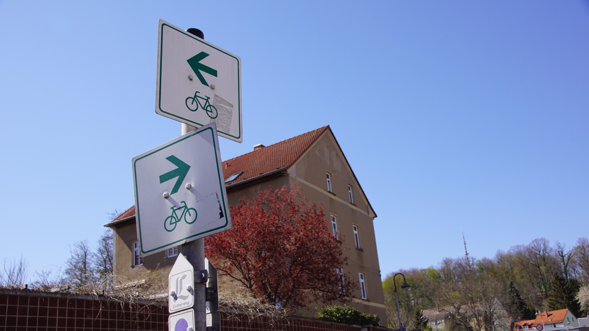 Schild Fahrradweg Schild Fahrradweg