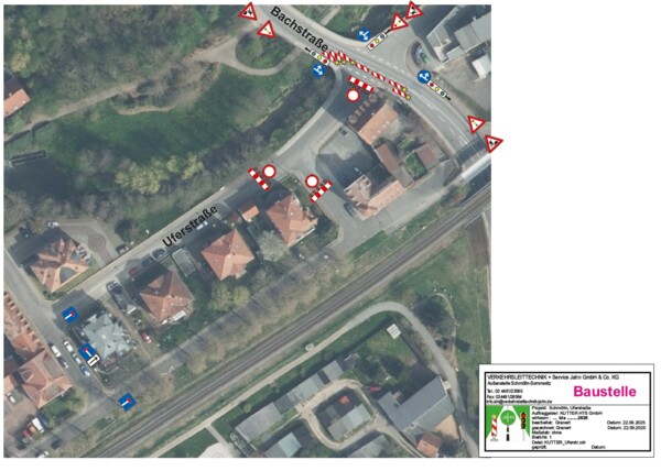 Uferstraße - Baustellenübersicht