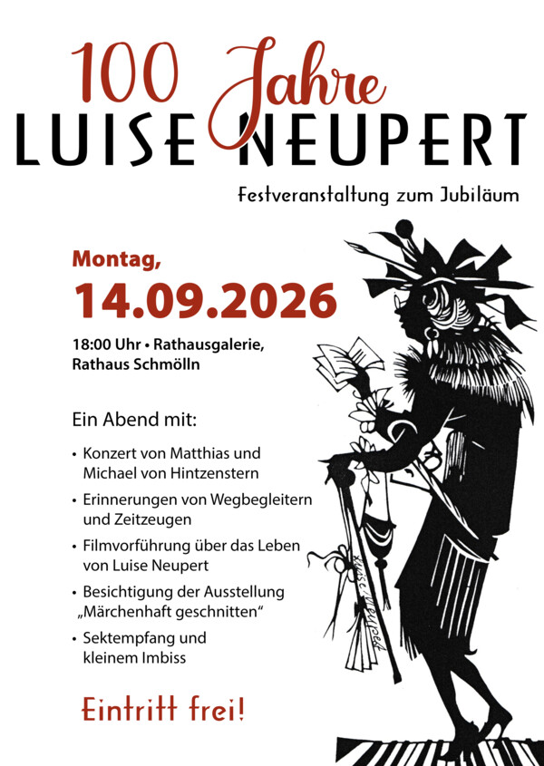 100 Jahre Luise Neupert - Plakat 100 Jahre Luise Neupert - Plakat