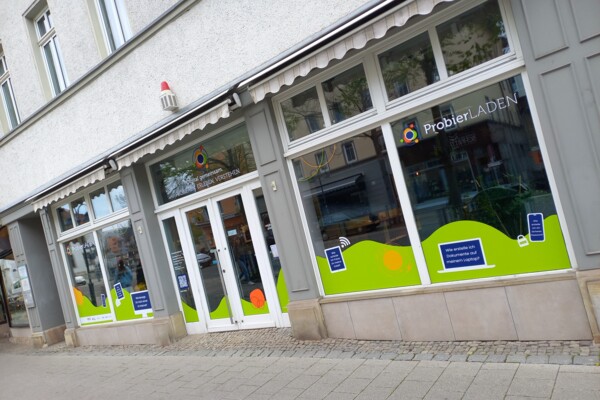 Der Probierladen in Jena von außen.