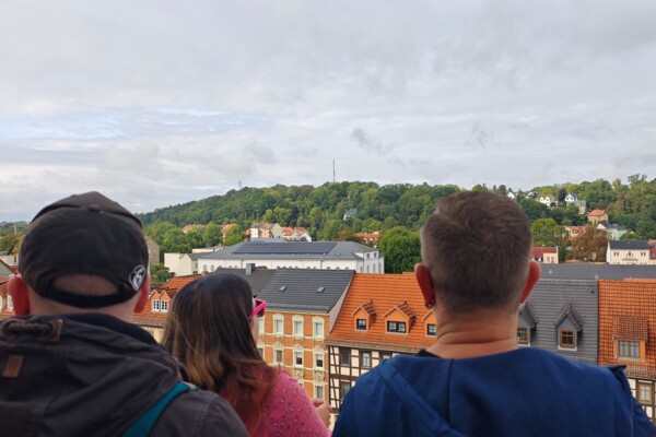 Blick vom Rathausbalkon Blick vom Rathausbalkon