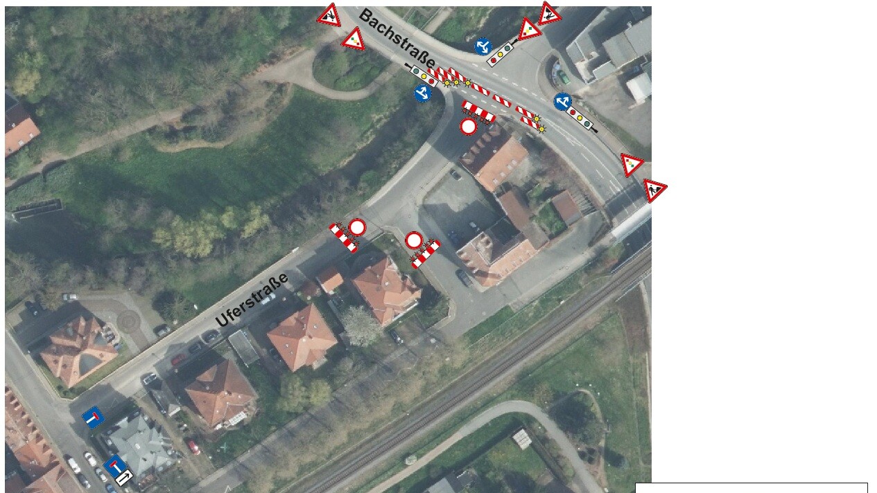 Sperrung Uferstraße
